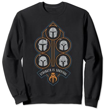 Star Wars: The Mandalorian Strength Is Survival Helmet Stack Sweatshirt