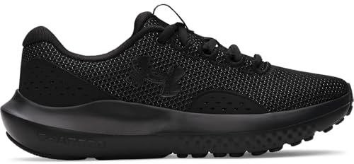 Under Armour Women's UA W Charged Surge 4, Ultra-Responsive Running Shoes for Women, Lightweight and Breathable Gym Shoes, Women's Trainers with Charged Cushioning Colour: Blk Blk Noir Noir 002 6 UK