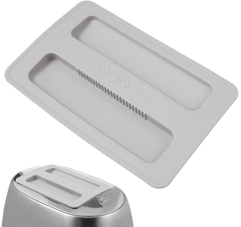 DOITOOL Brand Toaster Cover ： 2 Slice Silicone Toaster Dust Lid Bread Maker & Machine Cover Slice Top Lid Appliance Bread Protector Wide Slot for Machine Part Accessories -Grey