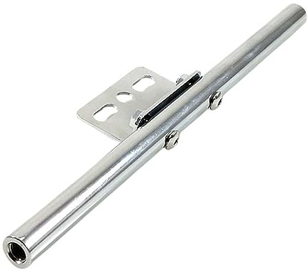 Dowrap for Universal Motorrad Blinker Licht Halterung Stahl Vorne Hinten Nebel Lampe Halterung Bar (Color : Chrome)