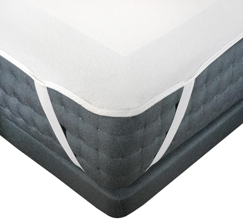 Beautex Matratzenschoner, wasserdicht atmungsaktiv, Inkontinenzunterlage Matratzenauflage Nässeschutz waschbar weiß (90x200 cm, 2 Stück)