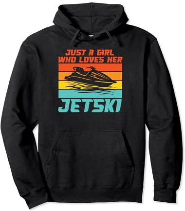 Nur ein Mädchen, das ihren Jetski liebt Pullover Hoodie