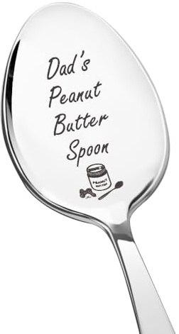 Father Birthday Gifts for Dad Daddy Christmas Retirement Gift for Step Dad Gift for Dad Birthday Presents for Dad Papa Gifts from Daughter Son I Love Daddy Gifts for Daddy Dads Peanut Butter Spoon