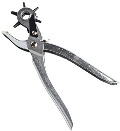 Locher für Leder, Locher für Gürtel, 2 mm, 2,5 mm, 3 mm, 3,5 mm, 4 mm, 4,5 mm, multifunktionaler Federstahl, effizient für Gürtel und Leder