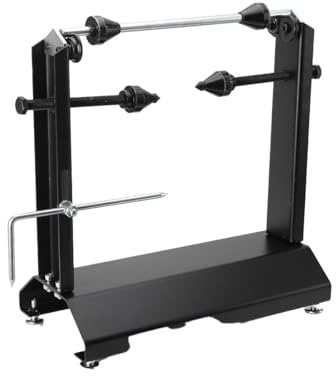 TABODD Folding Motorcycle Wheel Balancer & Truing Stand, Tire Balancer Stand for Motorcycle Wheel with Adjustable Truing Pointer, Heavy Duty Bicycle Wheel Truing Stand for Sport Dirt Bike