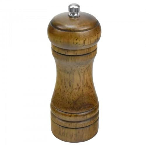 Molinillo Pimienta Madera, Molinillo de Pimienta Manual, 14,5 cm Molinillo Sal Manual, Molinos Manuales, para Varias Especias