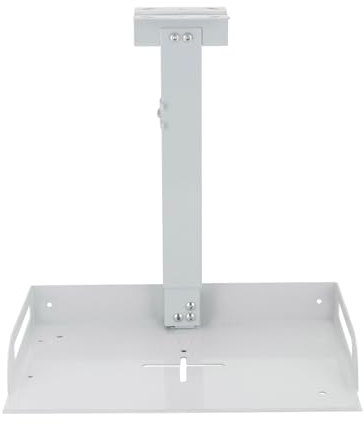 Wulimasun Support Videoprojecteur,Support Videoprojecteur Plafond Support Mural Hauteur Réglable 34 à 56 CM Universel avec Plateau 35×22CM,pour Projecteurs,Caméras Vidéoconférence (Blanc)