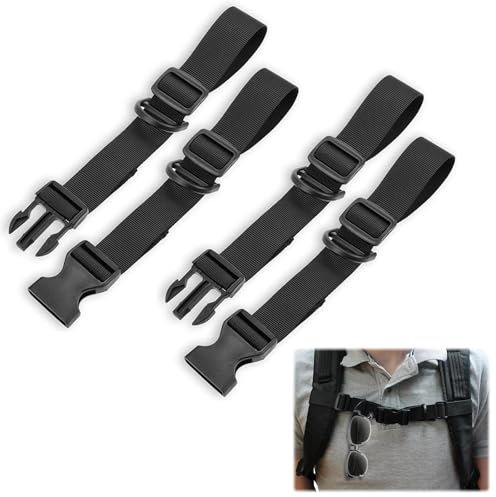 COWANIEE 2 Pair Chest Strap for Backpack, Adjustable Quick Release Rucksack Straps