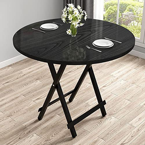 AUSHOPLAH Campingbord, sidobord vikbart, matbord, balkongbord, campingbord, camping sidobord E08 (Y svart, 60 x 60 x 55 cm)