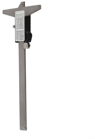 Volakebeing Para calibrador digital de profundidad de 0 a 150 mm, medidor electrónico de profundidad con pantalla LCD para lecturas métricas e imperiales, construcción de acero inoxidable
