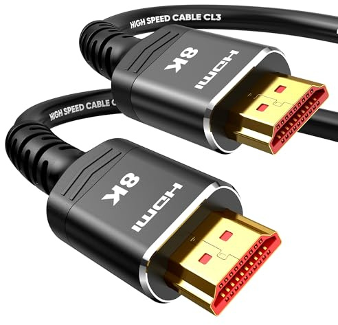 Highwings 10K 8K Long HDMI Cable 4.5M/15FT, CL3 Rated HDMI, Ultra High Speed