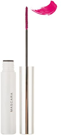 Ultra-fin vattentät rosa 5D-mascara – För långa fransar – Volym och definition – Fläckbeständig och icke-klumpande – Med sidenfiber – Ögonmakeup – Slät textur – Fin borste