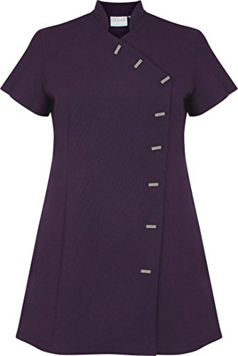 Proluxe Essentials Tunique croisée - Uniforme pour salon de beauté / coiffure / massage / Spa / Salon de manucure - Disponible en 7 couleurs