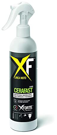 XFORTE CERAFAST cera moto, naturale idrofobizzante per carenature verniciate e parti trasparenti 300 ml