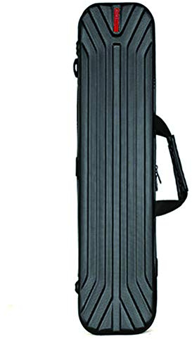 HEIFEN Angeltasche Angelrute Träger Schutzhülle Hartschale Fanggerät Aufbewahrungsbox Große Kapazität Druckfestigkeit Und Anti-Fall Kraft ABS Material 130 * 20 * 13 cm Black