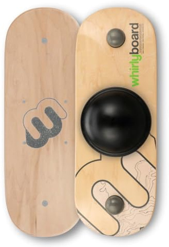 Whirly Board Wide Standing Desk Balance Board & Half-Ball Balance Trainer