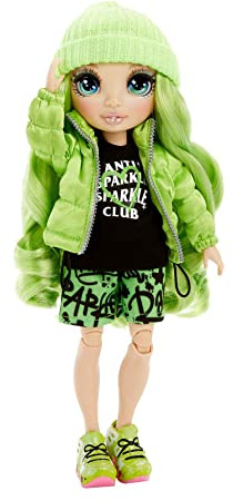 RAINBOW HIGH 569664E7C Muñeca De Moda Jade Hunter con Conjuntos Elegantes + Muñeca De Moda Sunny Madison Muñecacon Conjuntos Elegantes, Accesorios Y Soporte para Muñeca, Serie 1, Jade Hunter