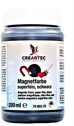 Createc Peinture magnétique noire, 200 ml.