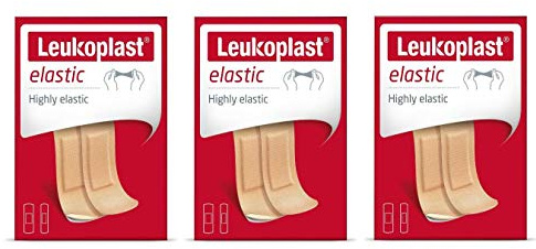 Leukoplast Tiritas elásticas para primeros auxilios - Tejido adhesivo, flexible, acolchado, absorbente y suave - Cortes, ampollas y primeros auxilios
