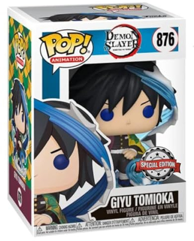 Funko Pop! Animation: Demon Slater - Giyu Tomioka - Demon Slayer- Vinyl-Sammelfigur - Geschenkidee - Offizielle Handelswaren - Spielzeug Für Kinder und Erwachsene - Anime Fans