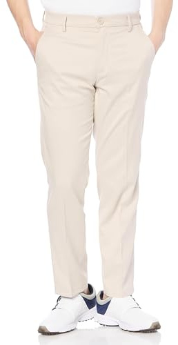 Amazon Essentials Herren Golf-Stretchhose, Gerade Geschnitten, Stone, 42W / 32L