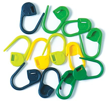 KnitPro - KnitPro Locking Stitch Markers, 30 Maschenmarkierer in verschiedenen Farben - 1 Satz