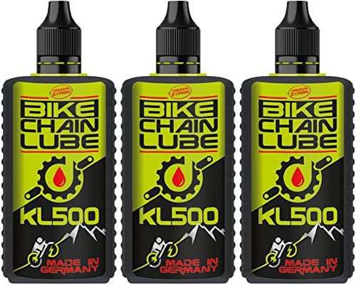 Olio per catene di biciclette Syprin Premium - Lubrificazione e Protezione ottimale in ogni tipo di condizione atmosferica, adatto per Mountain Bike, E-Bike e Road Bike - Prodotto in Germania 3x100ml