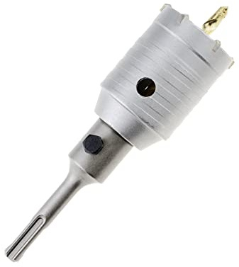 Beton-Lochsägen-Wandbohrer – SDS Plus – Ø50 ~ 160 mm Kernbohrer für Hammerbohrer, Lochschneider für Beton, Mauerwerk, Zement, Silikatziegel (50 mm + 110 mm SDS Plus Adapter)
