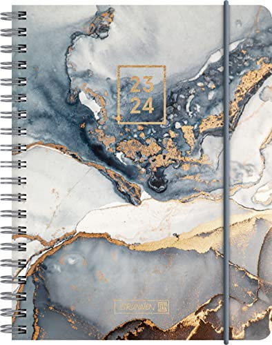 BRUNNEN Schülerkalender „Gemstone“ 2023/2024 2 Seiten = 1 Woche A6 mehrfarbig