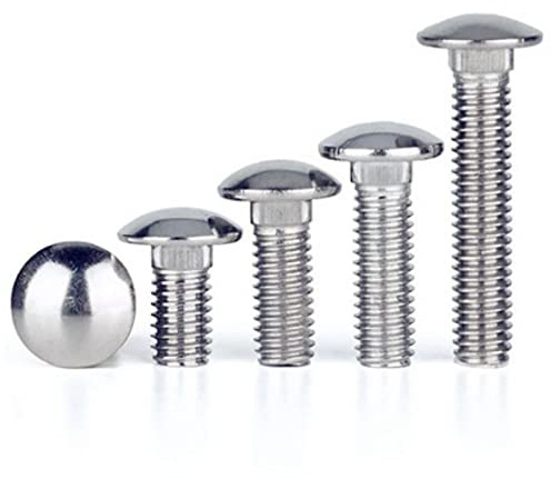 M8 (8mm) A2 Stainless Cup Square Carriage Bolt Dome Head (Fully Threaded) DIN 603 by MultiScrew - Corrosion Resistant (10, M8 x 30mm)