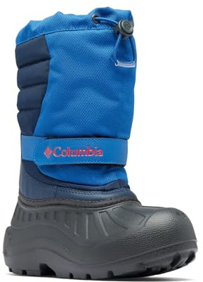Columbia Powderbug Snowlite, Stivali da neve Unisex - bambini e ragazzi, Mountain Blue/Spicy Youth, 37 EU