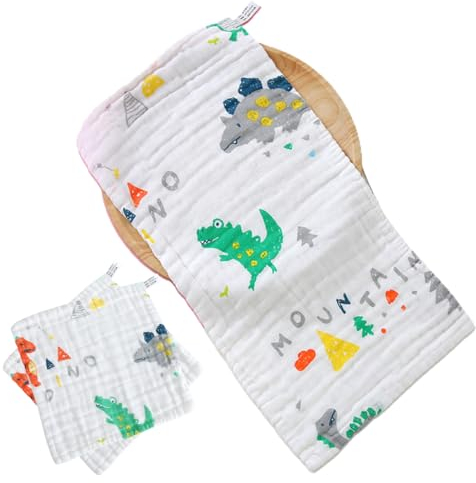 XOUDKE 3 Stück Baby Spucktücher für Jungen/Mädchen,aus 100% Baumwollem,weich, langlebig, luftdurchlässig und extrem saugstark,50x25cm