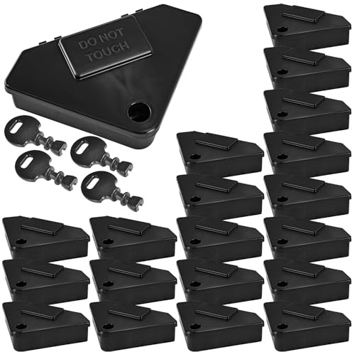 20x Mausefalle Mäuse Maus Garten Ecke Mäusefalle Koederbox Köderbox Köderstation für Mäusegift Maeuse Mäuseköderbox Gift Koeder Wühlmaus Vertreiben Schlüssel Petigi