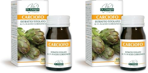 CARCIOFO Estratto Titolato al 5% in Acido Clorogenico Pastiglie - 30 g (Confezione da 2)