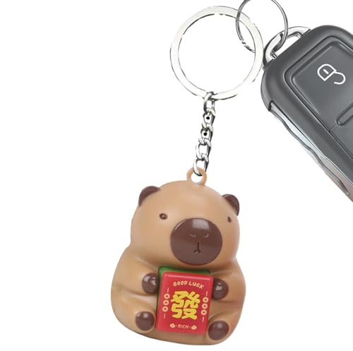 Rproonay Capybara - Llavero Mahjong con sonido luminoso | Colorido colgante de bolsa de Mahjong - Colgante portátil de animales, decoración del hogar para sala de estar, dormitorio, estudio, #1, Refer