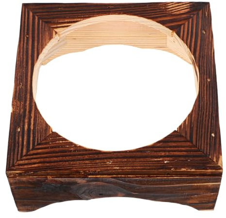 Alipis Support Bois Antidérapant pour Pots Pierre Rack De Casserole Bois pour Cuisine Et Restaurant Diamètre Intérieur
