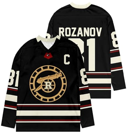 Heated Rivalry Hockey Jersey Shane Hollander & Ilya Rozanov Jersey Vneck Sweatshirt Men/Women Sport Pullover Unisex Long Sleeve Sports Inspired Shirts for Fans