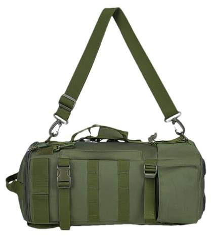 Générique Tackle Box-ryggsäck, fiskeryggsäck inkl, Armégrön, Se référer au descriptif, Se beskrivningen | spöhållare, axelhållare för hårdvara, stor förvaringsväska för camping, vandring