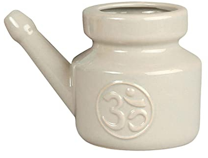 Generic Pot de Cerámica Limpiador a Prueba de Fugas Olla de Limpieza Nasal Duradera para Hombres Y Mujeres, GRIS