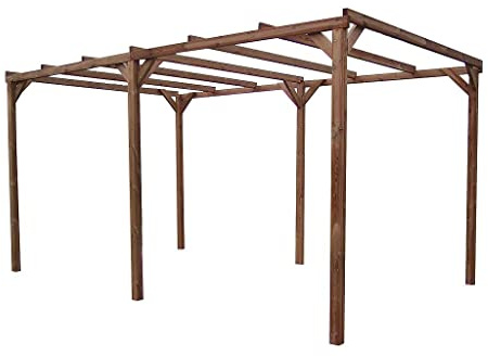 Habrita Foresta Pergola THONON en Bois Thermo chauffé sans Couverture 14,80 m²