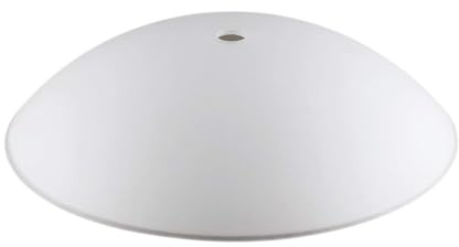 ORION LIGHTSTYLE Glas mit Loch 12mm Ersatzglas 22-30cm Glas Schirm weiß Schale Mittelloch (Ø300mm)