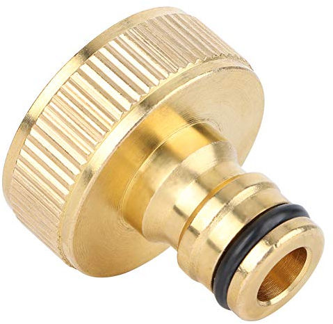 1 Pz Adattatore Rubinetto Giardino, Connettore Tubo da Giardino, Connettore in Ottone Rapidi, per Tubo Filettato Femmina da G1 Raccordo Adattatore Rubinetto