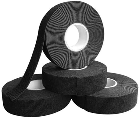 SunRen Lot de 4 Rouleaux de Ruban Isolant en Flanelle, Bande adhésive en Tissu Auto-adhésif, Ruban en Coton indéchirable, 4 Rouleaux de 19 mm x 15 m