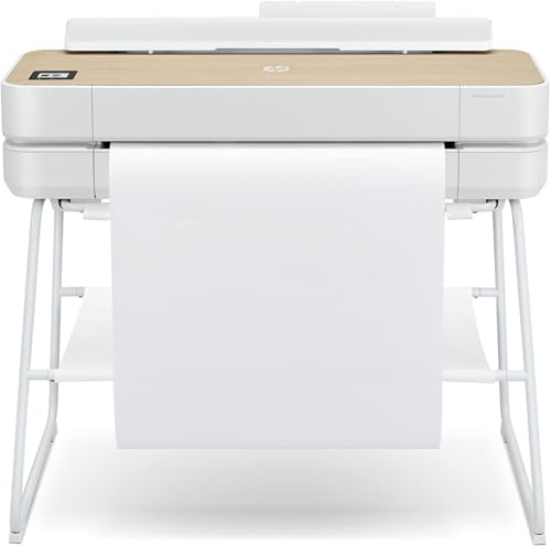 HP DesignJet Studio Wood Großformatdrucker, 24 Zoll, bis zu A1, mobiles Drucken, Wi-Fi, Gigabit Ethernet, Hi-Speed USB 2.0 (5HB12A)