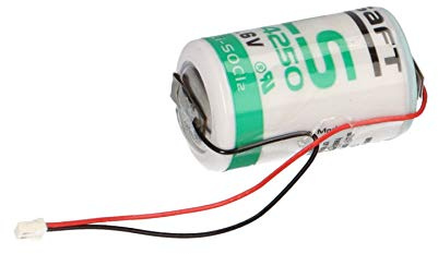 Batterie au lithium 3,6 V 1/2 AA compatible - Système de fermeture WINKHAUS - Puce cylindrique bleue - BC 11 - BC 12 - BC 14 MK - BC 15 - Longue durée