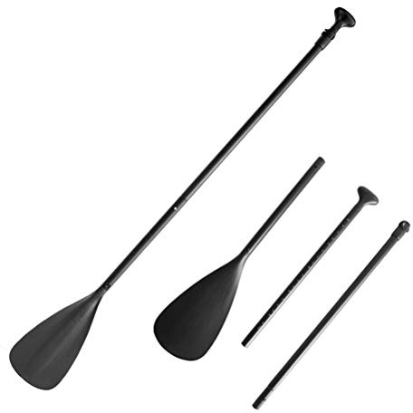 Kohyum Einzelpaddel Kajakpaddel Kayak Paddle, Alu Teleskop Paddel, Einstellbare Stechpaddel für Stand Up Paddel Board, Surfboard, Boot, Schlauchboot, Kanadier Boot Ruderboot