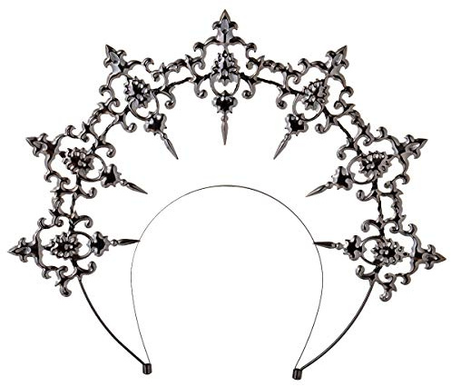 BLESSUME Halo Göttin Stirnband Damen Braut Karneval Kostüm Accessoires (Schwarz 1)
