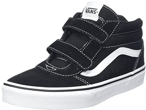Vans Ward Mid V, Zapatillas para Unisex niños, (Suede/Canvas) black/white, 37 EU