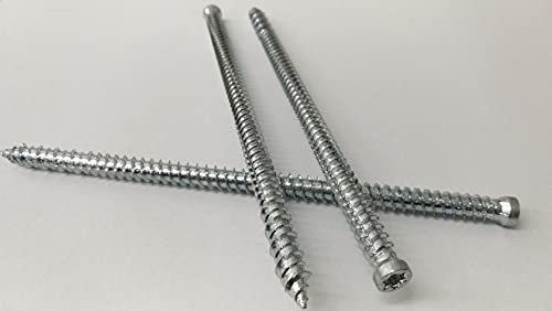20 Stück 7,5 mm x 152 mm Fensterrahmenschrauben Fensterschraube Rahmenschraube Rahmenschrauben Torx verz.