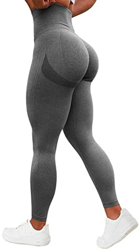TAYOEA Kompression Sportleggings för Damer Yoga Långa Leggings Slim fit Träningsbyxor Sportbyxor ​Ogenomskinlig Scrunch Butt Yogabyxor Sömlösa Push up Leggings Hög Midja Träning Fitness Jogging